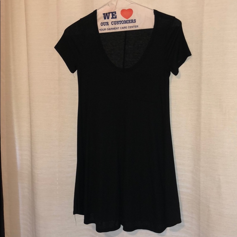 Black T-shirt dress
